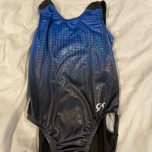GK Blue and Black Bodysuit with Ombre Design